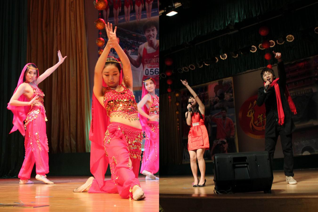 南校区的同学们展现歌舞风采